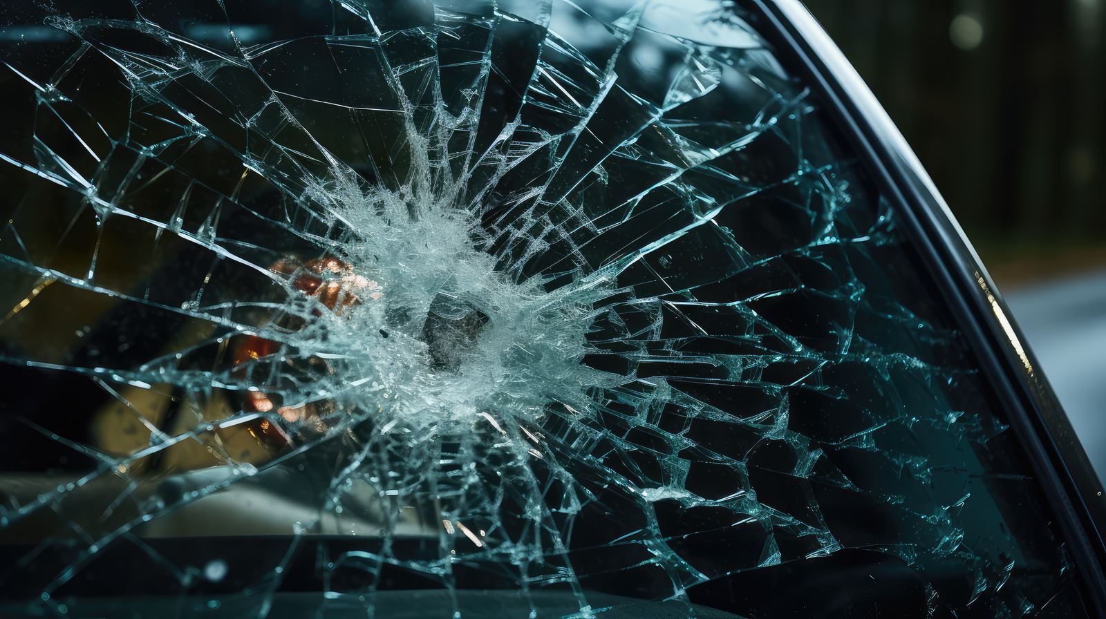 Break-in glass replacement in progress